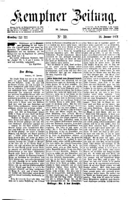 Kemptner Zeitung Samstag 21. Januar 1871