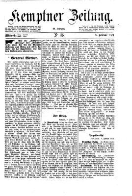 Kemptner Zeitung Mittwoch 8. Februar 1871