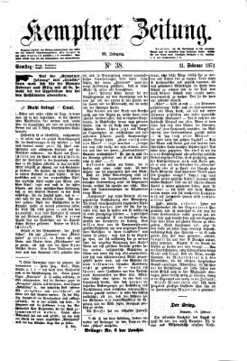 Kemptner Zeitung Samstag 11. Februar 1871