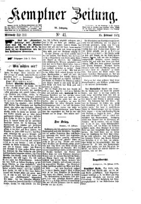 Kemptner Zeitung Mittwoch 15. Februar 1871