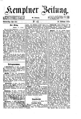 Kemptner Zeitung Donnerstag 16. Februar 1871