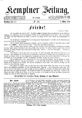 Kemptner Zeitung Samstag 4. März 1871