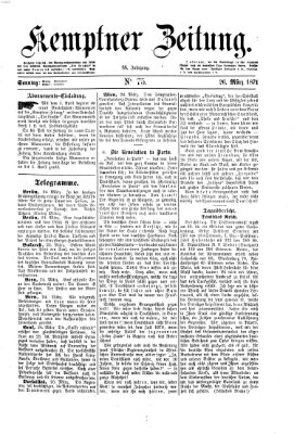 Kemptner Zeitung Sonntag 26. März 1871