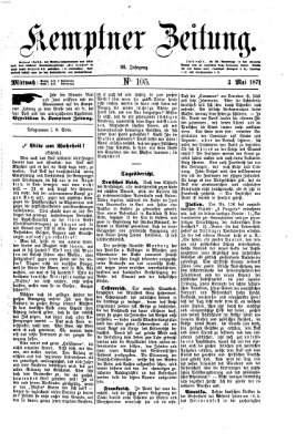 Kemptner Zeitung Mittwoch 3. Mai 1871