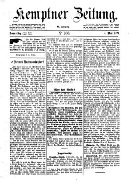 Kemptner Zeitung Donnerstag 4. Mai 1871