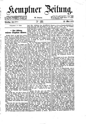 Kemptner Zeitung Dienstag 23. Mai 1871