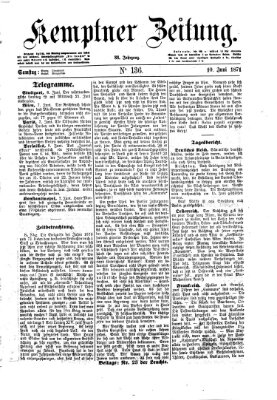 Kemptner Zeitung Samstag 10. Juni 1871