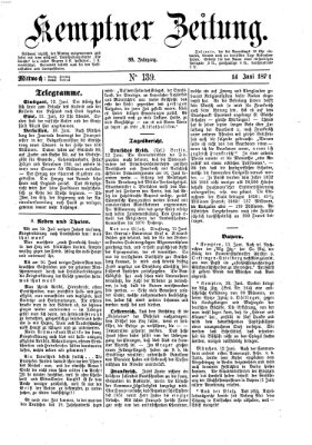 Kemptner Zeitung Mittwoch 14. Juni 1871