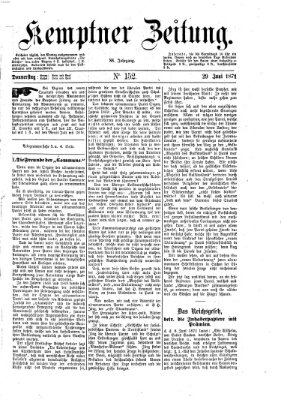 Kemptner Zeitung Donnerstag 29. Juni 1871