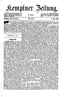 Kemptner Zeitung Sonntag 2. Juli 1871