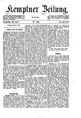 Kemptner Zeitung Donnerstag 13. Juli 1871