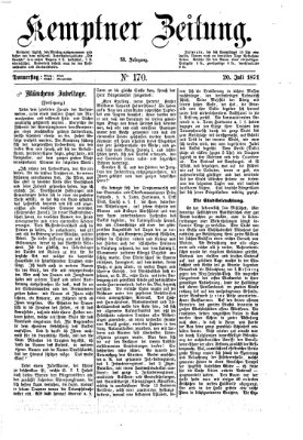 Kemptner Zeitung Donnerstag 20. Juli 1871