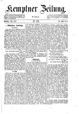 Kemptner Zeitung Freitag 21. Juli 1871