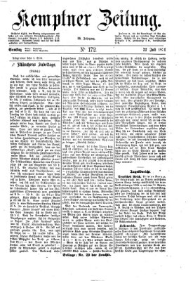 Kemptner Zeitung Samstag 22. Juli 1871