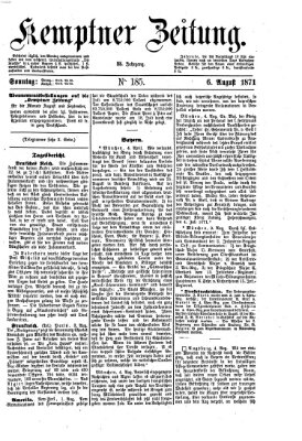 Kemptner Zeitung Sonntag 6. August 1871