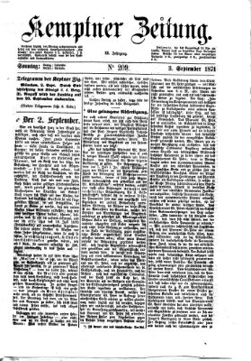 Kemptner Zeitung Sonntag 3. September 1871