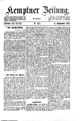 Kemptner Zeitung Freitag 8. September 1871