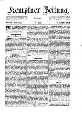 Kemptner Zeitung Dienstag 3. Oktober 1871