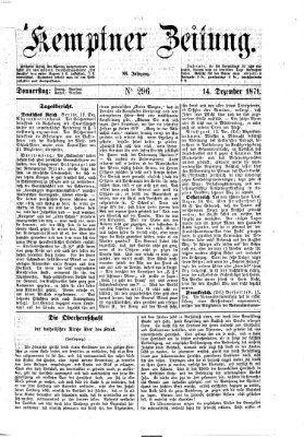 Kemptner Zeitung Donnerstag 14. Dezember 1871