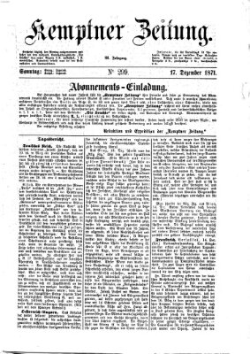 Kemptner Zeitung Sonntag 17. Dezember 1871