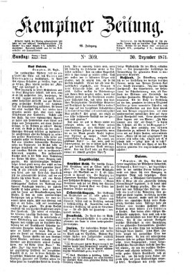 Kemptner Zeitung Samstag 30. Dezember 1871