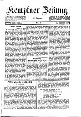 Kemptner Zeitung Freitag 5. Januar 1872