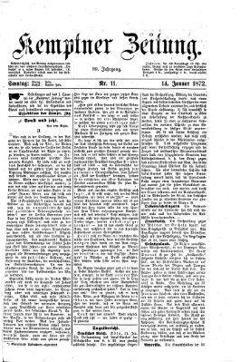 Kemptner Zeitung Sonntag 14. Januar 1872