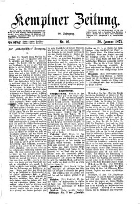 Kemptner Zeitung Samstag 20. Januar 1872