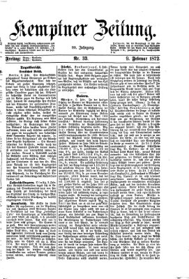 Kemptner Zeitung Freitag 9. Februar 1872