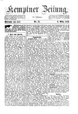 Kemptner Zeitung Mittwoch 6. März 1872