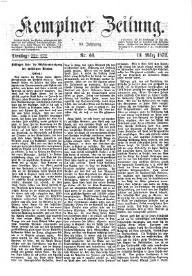 Kemptner Zeitung Dienstag 19. März 1872