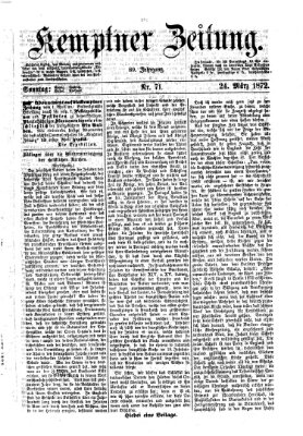 Kemptner Zeitung Sonntag 24. März 1872