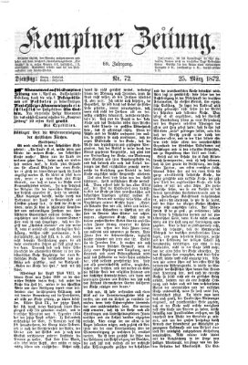 Kemptner Zeitung Montag 25. März 1872