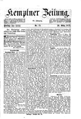 Kemptner Zeitung Freitag 29. März 1872