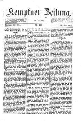 Kemptner Zeitung Freitag 24. Mai 1872