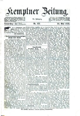 Kemptner Zeitung Donnerstag 30. Mai 1872