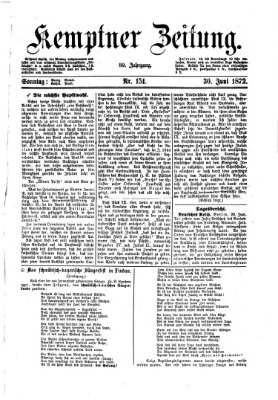 Kemptner Zeitung Sonntag 30. Juni 1872