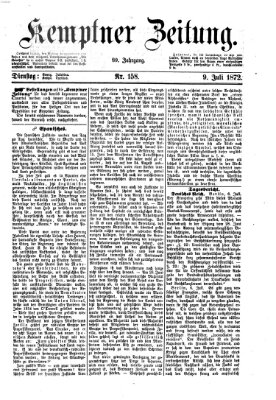 Kemptner Zeitung Dienstag 9. Juli 1872