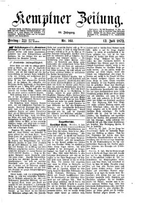 Kemptner Zeitung Freitag 12. Juli 1872