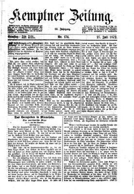 Kemptner Zeitung Samstag 27. Juli 1872