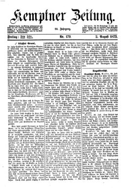 Kemptner Zeitung Freitag 2. August 1872