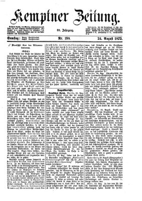 Kemptner Zeitung Samstag 24. August 1872