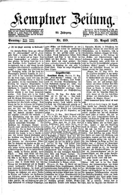 Kemptner Zeitung Sonntag 25. August 1872
