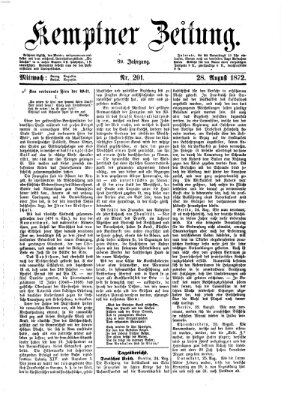 Kemptner Zeitung Mittwoch 28. August 1872