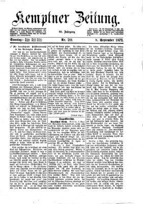 Kemptner Zeitung Sonntag 8. September 1872