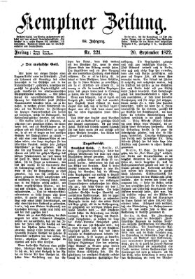 Kemptner Zeitung Freitag 20. September 1872