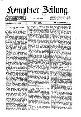 Kemptner Zeitung Dienstag 24. September 1872