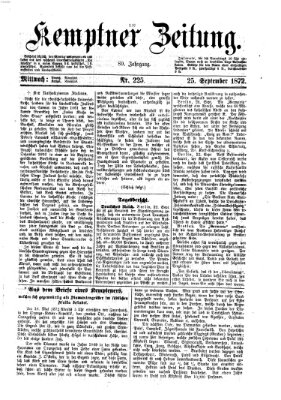 Kemptner Zeitung Mittwoch 25. September 1872