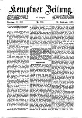 Kemptner Zeitung Sonntag 29. September 1872