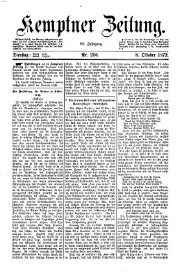 Kemptner Zeitung Dienstag 8. Oktober 1872